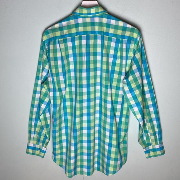 Southern Tide Checkered Button Down Shirt Size Medium - Picture 5 of 8
